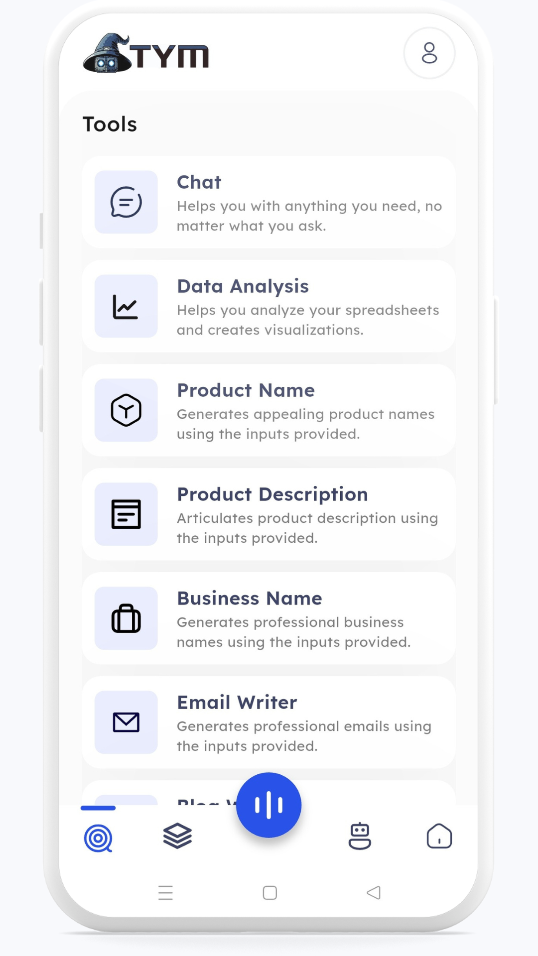 Tym Mobile App